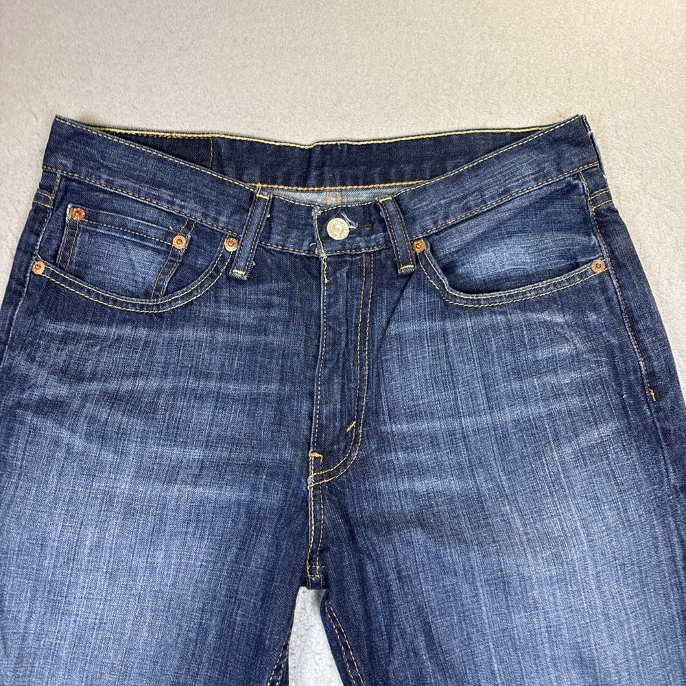 Levi's 514 Straight Fit Jeans Mens Fitss 32x32 Blue Denim Classic Levi Strauss - Picture 3 of 15